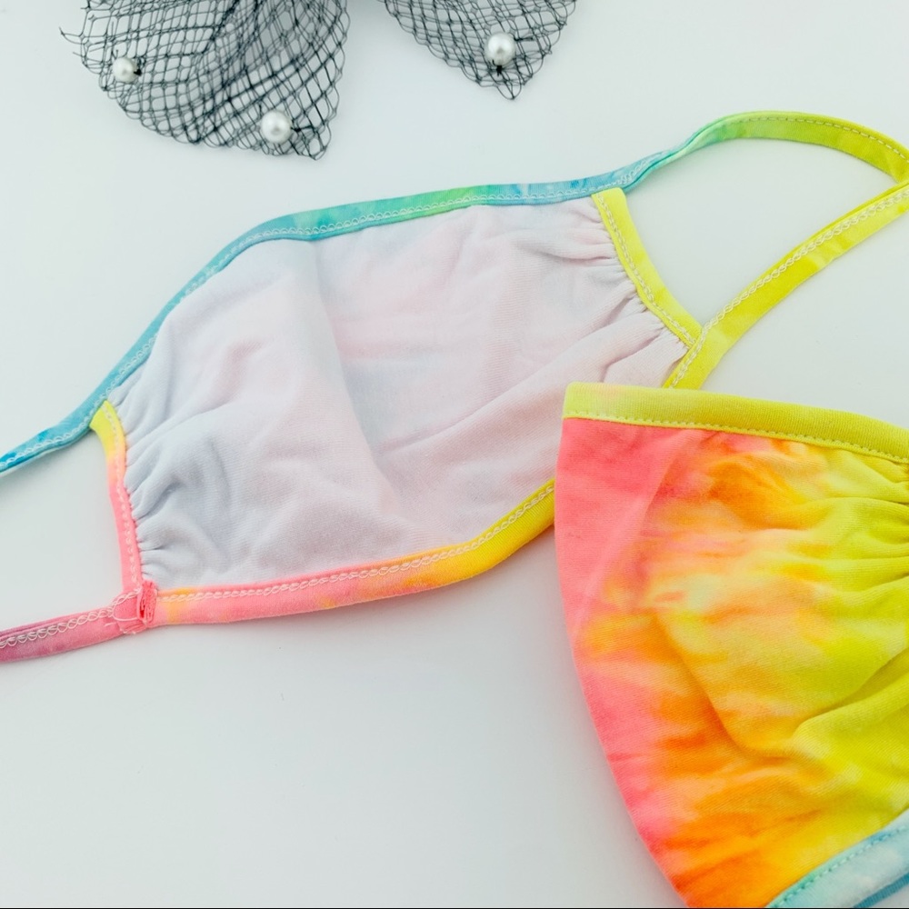 2 ULTRA SOFT TIE DYE FACE MASK - Picture 4 of 7